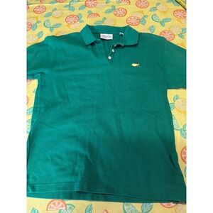 Masters Collection Polo Shirt Mens Medium Green Short Sleeve Cotton Golf Tee
